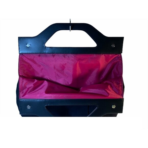 Givenchy Parfums Faux Leather faux Suede Perfume promotional Tote Bag Black - Picture 4 of 9